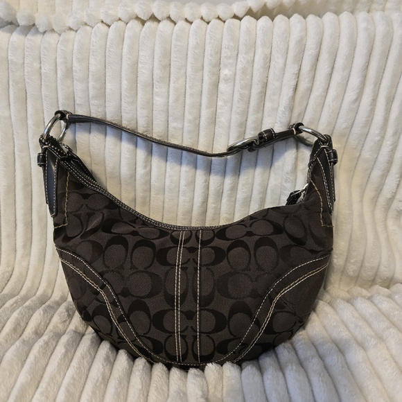 Coach Brown Hobo Bag - Shoulder Bag Y2K - Picture 1 of 11